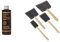 Furniture Clinic Pre-Stain Wood Conditioner - Water-Based - Indoor and Outdoor Use & Rustins Poly Foam Brushes - Professional Grade Paint Applicators for Smooth Finishes