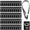 50 Sets VIP Abzeichen Lanyards mit Kunststoff VIP Pass Karten VIP Lanyards Sicherheitskarten Schwarze Schlüsselbänder für Backstage Konzert Event Party Geburtstag 7x10cm