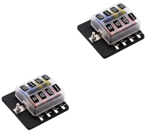 Mobestech 2 Stück 1/8 Schraube Verdrahtungsklemme Schraube Auto Sicherung Auto Audio