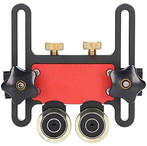 Woodworking Table Saw Double Wheel Stock Roller Feeding Guide, Sliding Auxiliary Tool for Precise Cuts and Safety