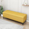 Moderne Sitzbank aus Kunstleder, gepolstert, Ottomane, Sitzbank, Eingangsbank mit Stauraum für Schlafzimmer, Wohnzimmer, trägt bis zu 150 kg, 31 x 16 x 43 cm, Gelb