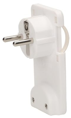 Flachstromstecker - Weiß