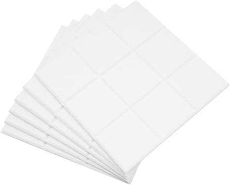 Filzplatten,Filz Pinnwand Große Selbstklebend mit Zeichenstift,30x30cm 6 Stück Pinwand Filzboard Memotafeln Memo Boards Bulletin Board Wanddekoration (Weiß)