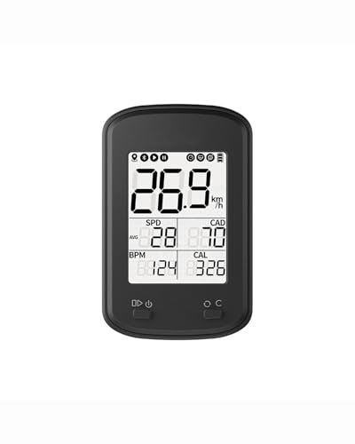 Fahrradcomputer CC400 Fahrradcomputer mit GPS-Geschwindigkeitssensor, Trittfrequenz-/Herzfrequenzmesser, wasserdichtes Design für Trekking-/Rennräder FahrradkilometerzäHler