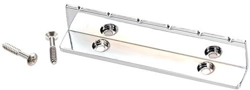RuiJOTWAT Metall-Gitarrensattel für Lap-Steel-Gitarre oder Akustikgitarre, Ersatzteile, Chrom