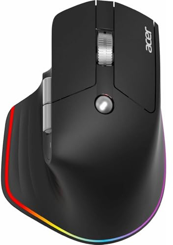 acer Easy Fit - Maus - ergonomisch - optische LED - 6 Tasten - kabellos - 2.4 GHz, Bluetooth 5.0 - k (HP.EXPBG.021) (4712842946748)