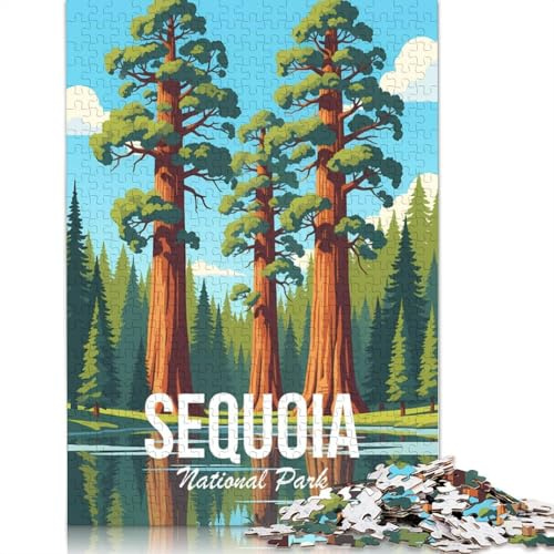 Jigsaw Puzzle Adult Sequoia National Park 1000 Piece Jigsaw Puzzles Paper Puzzle for Adults Age 18+ Educational Game 38x26cm/1000pcs