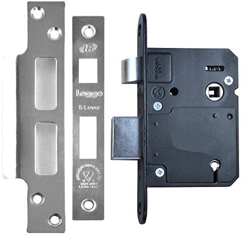 Legge BS 5-Lever Mortice Sashlock Polished Stainless Steel 2¼ / 58mm