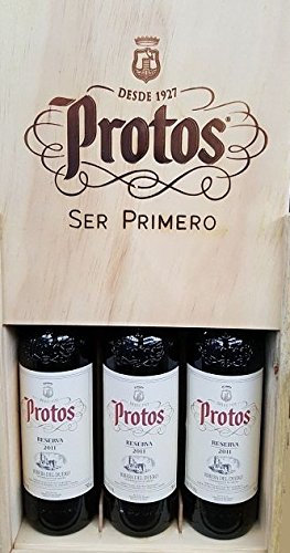 Caja Madera 3 Botellas Protos Reserva