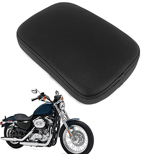 Motorrad Sitz Saugnapf,Motorrad Sozius Kissen Pad mit 6 Saugnäpfen hinten Solo Sitz Beifahrersitz für Custom Chopper Cruiser XL883 XL1200 X48 X72