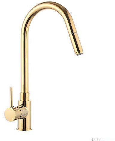 Robinet de Cuisine avec Douchette Extractible 2 Jets Mitigeur Evier à 360°en Laiton Durable Mélangeur Cuisine Design Moderne