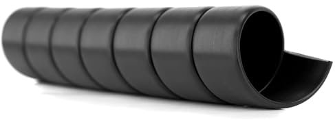 Safeplast ECO Protection en Spirale Flexible pour Tuyau hydraulique Ø 20 mm, Gaine de Protection de câble pour regrouper Les tuyaux, Noir, Longueur de 8 mètres