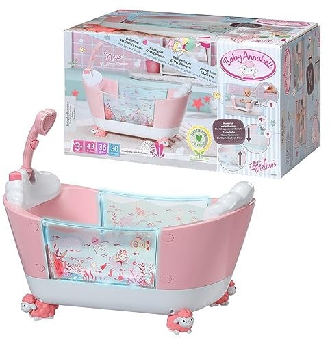 Baby Annabell Zauberwanne Badespiel, Badewanne für Puppen mit Licht- und Soundfunktion, 703243 Zapf Creation