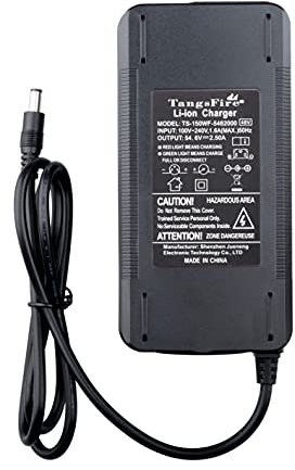 54.6V 48V 3A Electric Bike Lithium Battery Charger for 48V 3A 13S Li-on Battery Electric Scooter Power Supply DC 5.5mm x 2.1mm