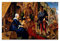 Albrecht Dürer Kunstdruck auf Leinwand, Motiv Adoration of the Magi, modernes Familienschlafzimmerdekor-Poster, 70 x 105 cm