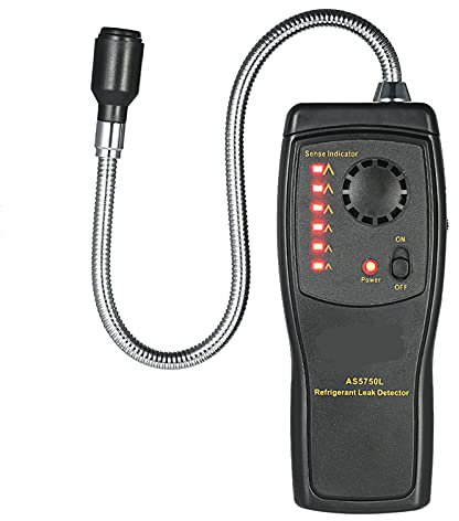 AC Vacuum Pump Exhaust Manifolds Gas Analyzer CFCs HCFCs HFCs Halogen Air Detector Refrigerant Air Conditioning Detector Freon Gas Leak Tester AC Charging Kit