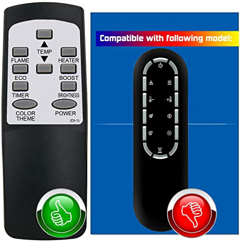 YAOHUIMI Replacement Remote Control for Dimplex Replacement Part, Remote Control 3001250100RP, Compatible with PF2325, PF3033, and XLF Models