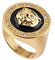 Guess Damen-Damenring Edelstahl Zirkonia 52, Gold 32021236
