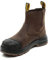 DEWALT East Haven - Stivali da lavoro da uomo, impermeabili, in pelle, senza lacci, Marrone, 42 2/3 EU
