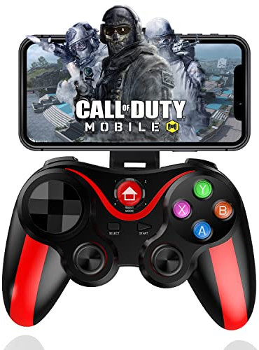 Wireless Controller für Android, Megadream MFi Bluetooth Mobile Gamepad Joystick für iOS/iPhone 14/13/Mini/13 Pro Max/12/11, für Samung Galaxy/Xiaomi/OPPO/Huawei/Oneplus Direct Play (Rot)