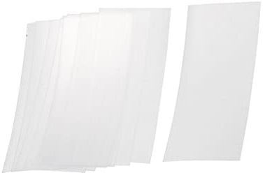 Rebower Heat Shrink Tube Thin PVC Battery Wrap, [for Electrical AA, Diy Battery] - 23mm Flat 53mm Long/Clear / 50 Pcs