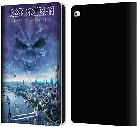 Head Case Designs Licenciado Oficialmente Iron Maiden Brave New World Portadas de Álbumes Carcasa de Cuero Tipo Libro Compatible con Apple iPad Air 2 (2014)