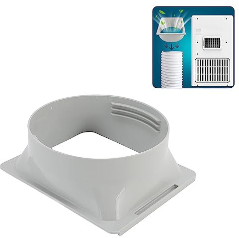 Conector de Tubo de Manguera de Aire Acondicionado, 15cm/5.9in Adaptador de Interfaz de Conducto de Manguera de Escape Portátil A/C Acoplador de Manguera de Escape de Aire Acondicionado para Hogar