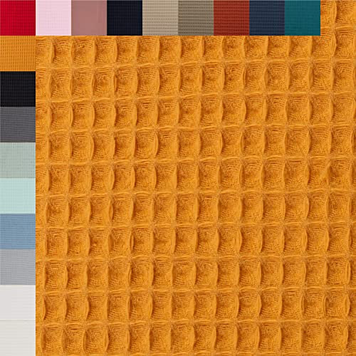 Swafing Nelson Waffelpiqué unifarben Senf 1,0m (313) - 18