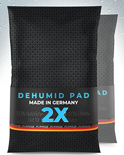 PLANGER® 2x Luftentfeuchter Auto - Dehumid Pad (Made in Germany) Auto Entfeuchter Kissen für Innenraum - 1,1Kilo - 800ml Aufnahme - Wiederverwendbar - Ohne Schadstoffe - 2 Jahre Garantie