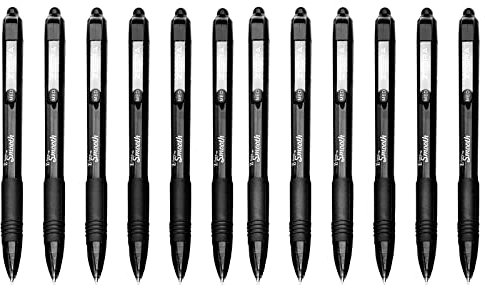 Z-Grip Smooth Druckkugelschreiber, 12 Stück, Schwarz