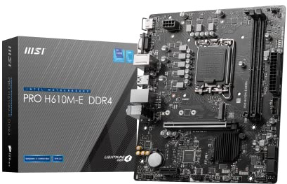 [Amazon.co.jp Exclusive] MSI Motherboard PRO H610M-E DDR4 12/13th Generation Intel Compatible 6+1+1 Power Face, Micro-ATX [Intel H610 Chipset] MB6174