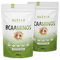 Instant BCAA Pulver Vegan - Hochdosierte Aminosäuren BCAAs - L-Leucin L-Isoleucin L-Valin 2:1:1 Aminosäure - Nutri + BCAAminos - Geschmack Pfirsich-Eistee - Ice-Tea Peach 600g
