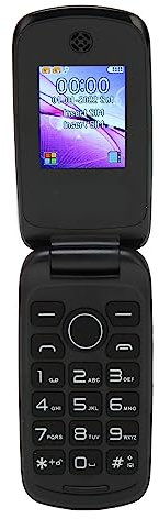 Téléphone à Clapet pour Personnes âgées débloqué, 3G LTE Double SIM à Gros Boutons avec Haut-Parleur Puissant, Grandes Touches et Lumières LED, Fonction SOS, Longue (Bleu)