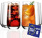 LAV Bicchieri Alti, Bicchiere Long Drink Set 6, 480ml 100% SENZA PIOMBO Bicchieri Cocktail Particolari, Bicchieri Acqua Moderni, Bicchieri Tumbler Bicchieri da Birra, Bichiere Succo