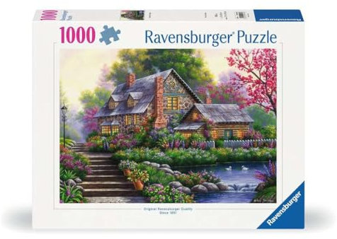 Ravensburger Puzzle 12000464 - Romantisches Cottage - 1000 Teile Puzzle für Erwachsene und Kinder ab 14 Jahren,