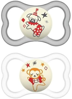 MAM Air Night 277S Silikon-Schnuller Unisex (16m+), 2 Stück