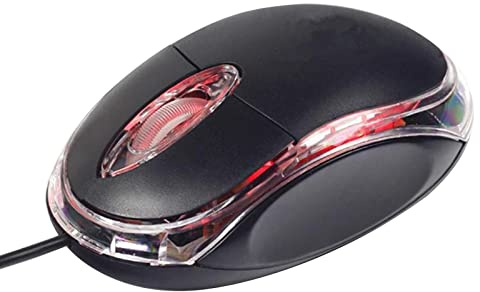 USB Wired Mouse - Ultra-Slim USB Wire Mouse | Computer Mouse Compatible With Laptop PC Computer M-ac Desktop | Optical Tracking Sensor Gam-ing Mice | Wire Computer Mice | Optical Mouse