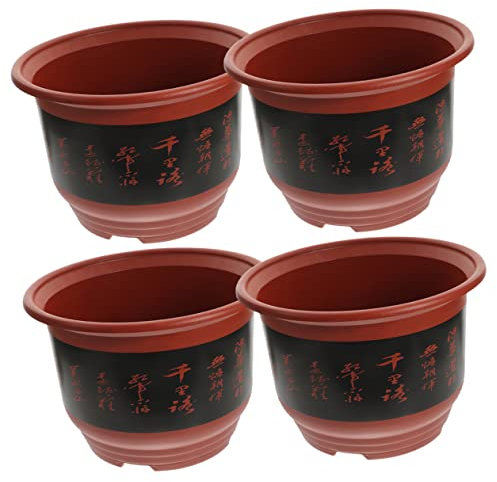 Mipcase 4 Contenitori in Plastica Per Orchidee Moderni Vasi Da Con Fori Di Drenaggio Per Decorazioni Primaverili