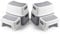 DEANIC Tritthocker Kinder, Kinderhocker Hocker Bad 2 Stufen, Klohocker WC Toilette ab 1 Jahr, Anti-Kipp und Anti-Rutsch Badhocke Badezimmer Baby Toiletten (2er-Pack, Grau)