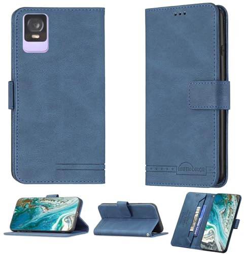 bojioderf Coque pour Qilive Smartphone 6 4g Q2-23 Coque Compatible avec Qilive Smartphone 6 4g Q2-23 Coque Étui Housse Case Support BF09 Blue
