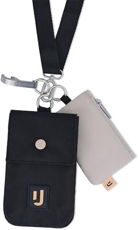 Johnny Urban Handytasche zum Umhängen Damen & Herren Schwarz - Juno - Brusttasche mit Geldbörse für Festival, Urlaub, Freizeit - Kleine Umhängetasche mit Flaschenöffner