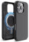 elago Magnetic Leather Case Compatible with iPhone 16 Pro Case, Compatible with All MagSafe Accessories, 6.3 inch - Built-in Magnets, Vegan Leather, Shockproof, Water-Resistant (Black)
