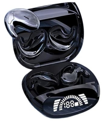 Auriculares Deportivos Auriculares Invisibles Para Dormir Mini Bluetooth 5,3 Auriculares Con Cancelación Ruido TWS Auriculares Estéreo Deportivos Para Xiaomies Auriculares Oreja Abierta(2 pairs Black)