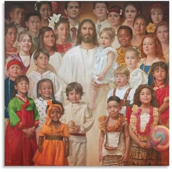 Künstler Greg_Olsen ART I Am A Child Of God Malerei Poster Gemälde auf Leinwand Wandkunst Poster Scroll Bild Druck Wand Dekor Zuhause Poster 50 x 50 cm