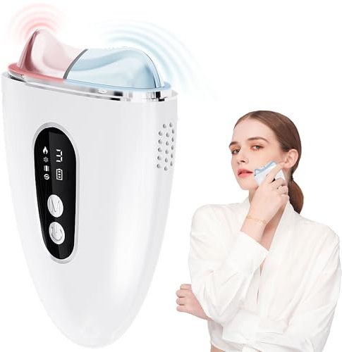 Gua Sha Elektrisch Ems Gua Sha Gesichtsmassagegerät Face Massager Anti Aging Kalte Kompresse mit Vibration & Wärme & Kalt
