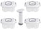 MasterPRO Set 4 contenitori sottovuoto 500ml + estrattore sottovuoto elettrico, conservazione alimenti, congelatore e microonde, BPA Free, made in EU (4 Contenitori 500ml + pompa manuale)
