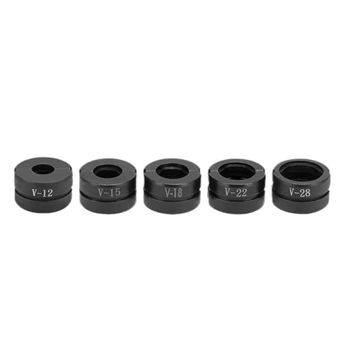 5 Pcs Hydraulic Pipe Crimping Jaw, Press Jaw V-12/15/18/22/28 mm, for Hydraulic Crimping Stainless Steel Pipe Fittings