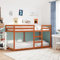LXYZWRW Furniture Select Etagenbett ohne Matratze Wachs braun 80x200 cm Massivholz Kiefer