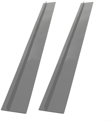 HOHOVYVY 2 pezzi Silicone gap striscia fornello copertura cucina tenuta striscia fornello copertura (grigio 25in)