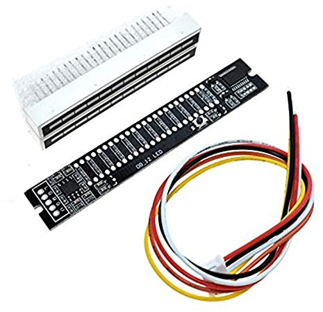 Bamberg Mini Dual 12 Stufen Anzeige VU Meter Stereo VerstäRker Platine Einstellbare Licht Geschwindigkeit Karte mit AGC, DIY Kits